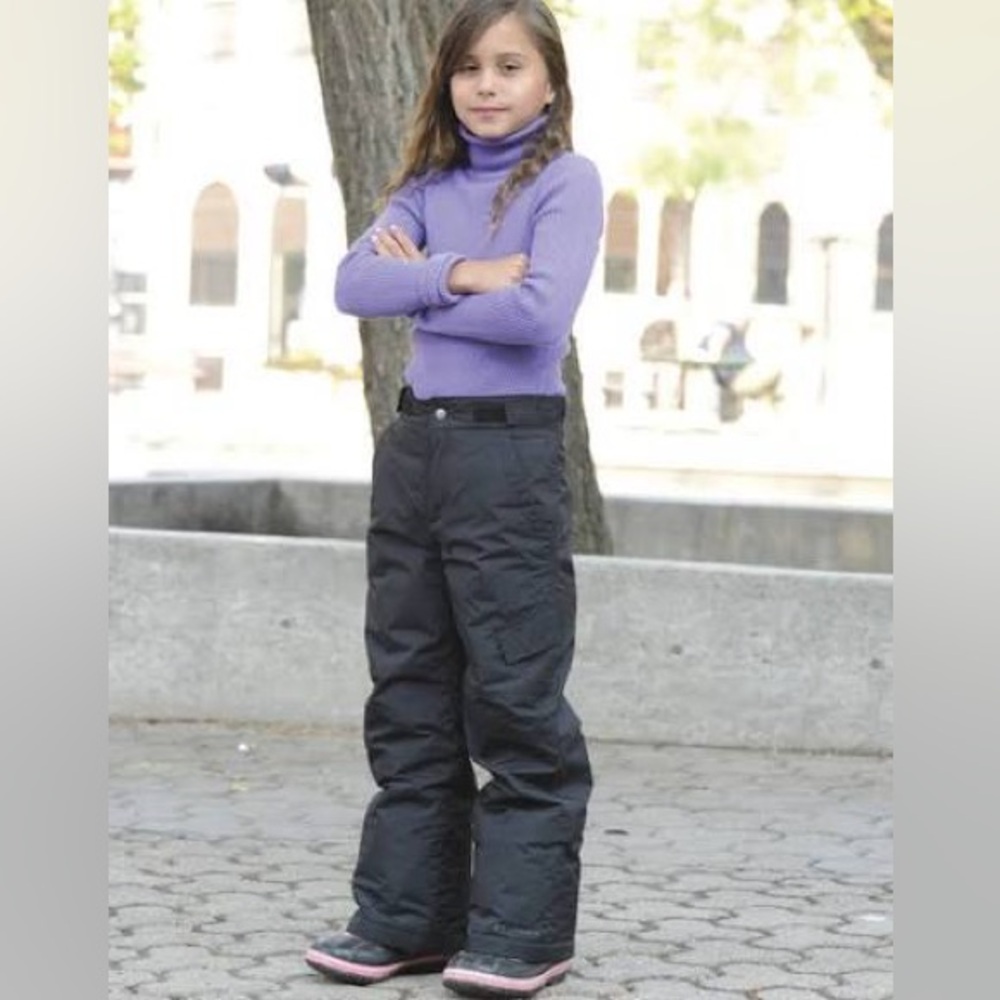 Columbia Youth Bugaboo III Omni-Tech Snow Pants Black Size S (8) MSRP $90